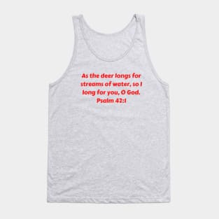 Bible Verse Psalm 42:1 Tank Top